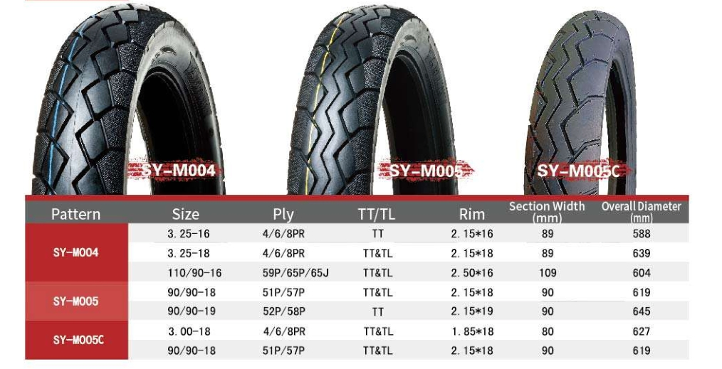 Мотошина TYRUN 110/90-16, 90/90-18, 3.25-16, 3.25-18