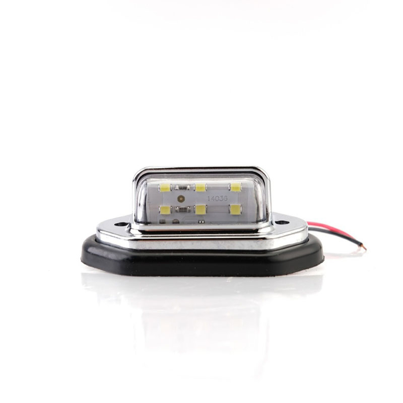 Мини светодиодный фонарь для номерного знака, черно-белый