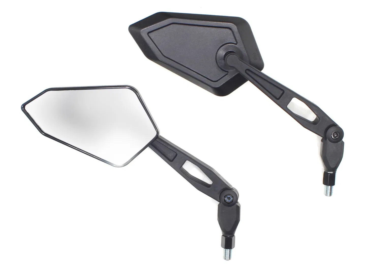 Motorcycle Rear View Mirror with Emarked M10/M8 Stem