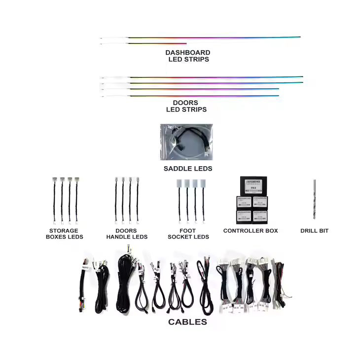 LED светодиодная подсветка салона Phantom 24 в 1