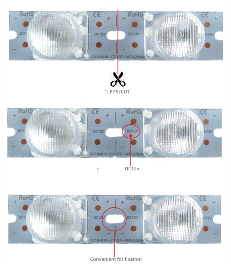 Светодиодная лента Edgelit для лайтбоксов, 12В