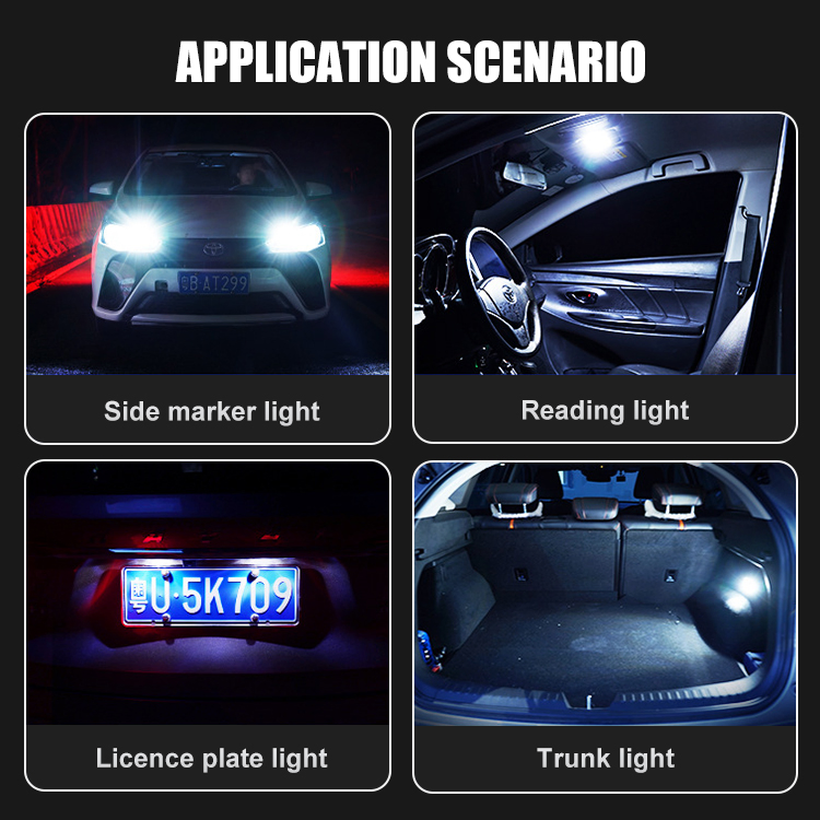 Светодиодная лампа BKR T10 W5W Canbus для авто