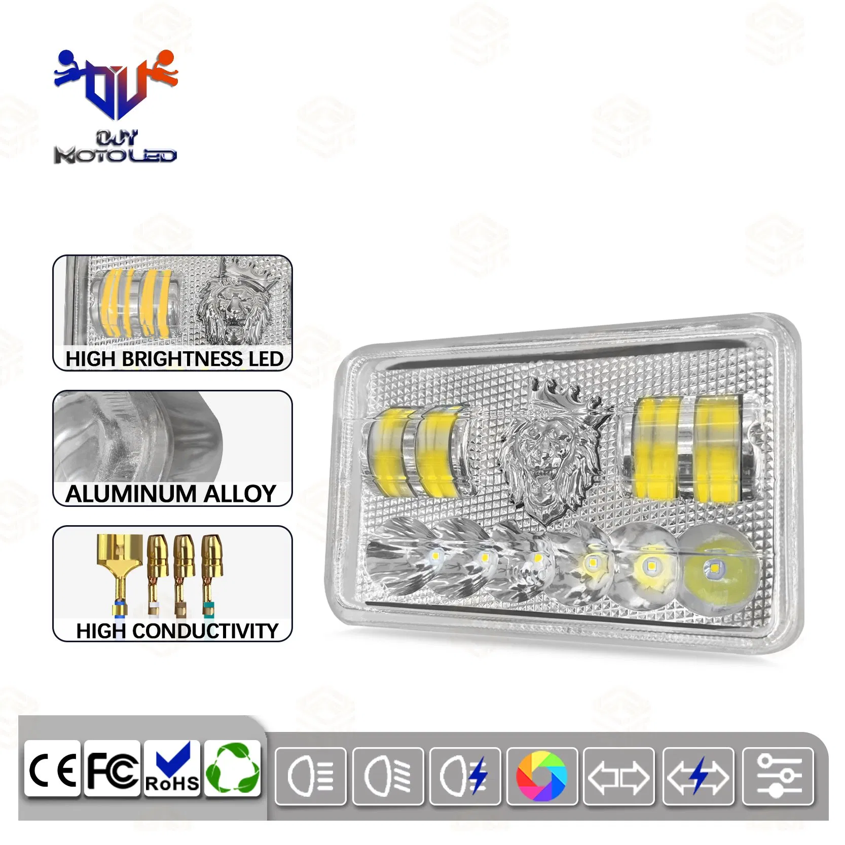 Универсальная светодиодная фара-поворотник Motoled BT