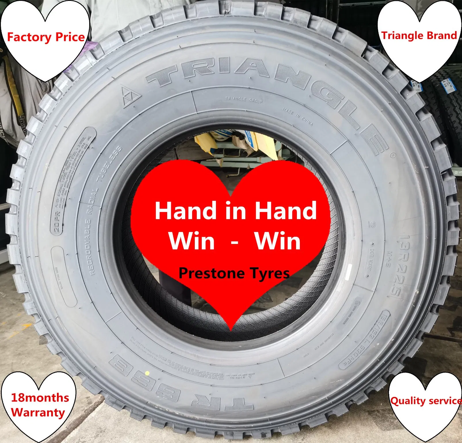 Chaoyang Roadone Doupro Annaite Forever Sailun TBR Truck OTR Tyre Tires 7.50r16 9.00r20 10.00r20 12.00r20 12.00r24 295/80r22.5 315/60r22.5 315/70r22.5 325/95r24