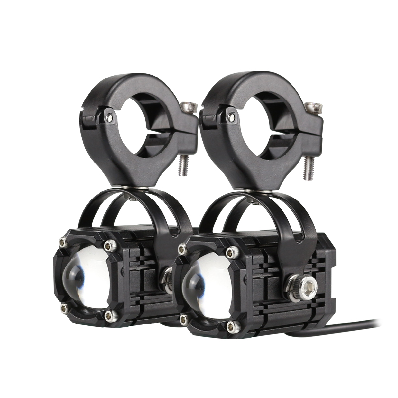 Versatile Nei M12 LED Motorcycle Light with 20W, Red Demon, White & Yellow Strobe, Blue Tail Light