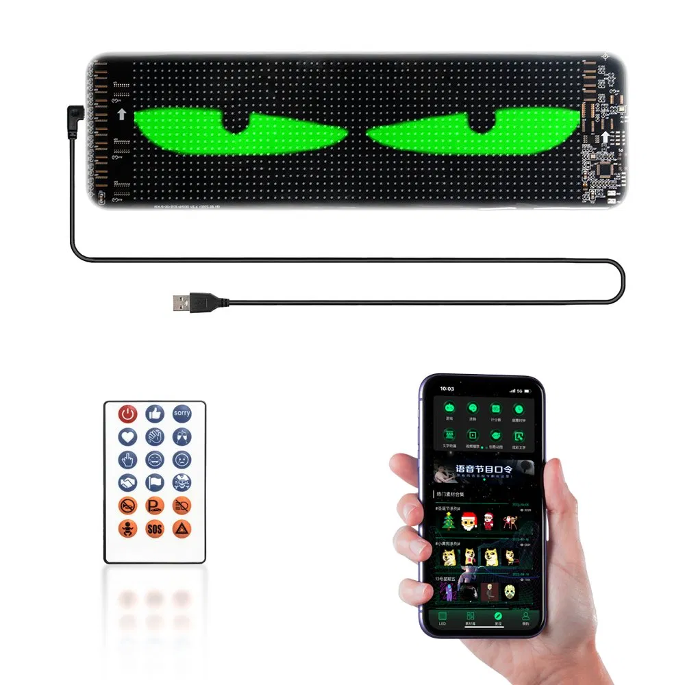 Дьявольский глаз LED экран для лобового стекла авто