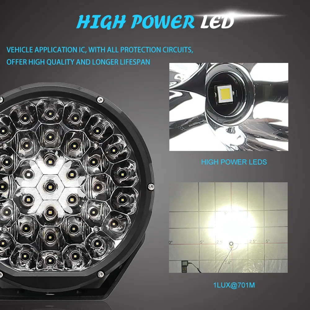 Круглый внедорожный светодиодный прожектор 9 дюймов, 160W