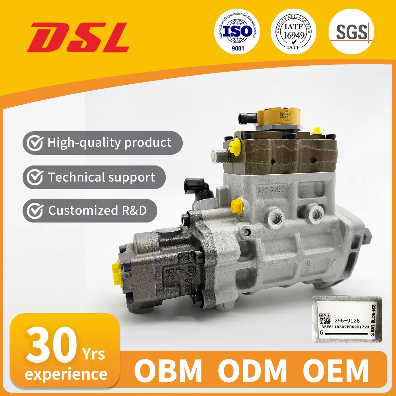 Durable 295-9126 Fuel Pump Compatible with C6.4/C4.2 Models