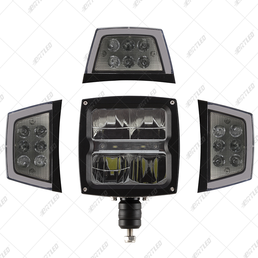 LED фара для грузовика DOT Emark R112 с подогревом