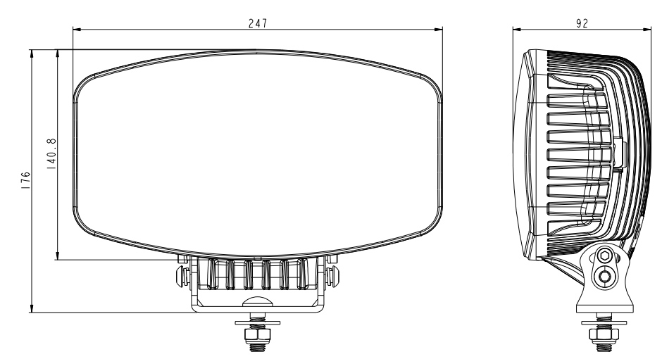 Круглая светодиодная фара Brtled 9 дюймов, белый и желтый свет