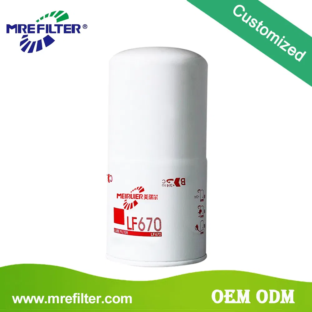 High Performance Auto Spare Parts Spin on Trucks Oil Filter for Renault Engine Lf670 Lf747 P551670 B95hpg H240W W1294