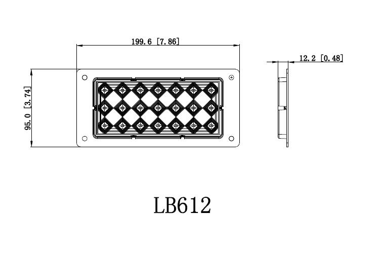 Светодиодная боковая лампа LB-612 для Volkswagen