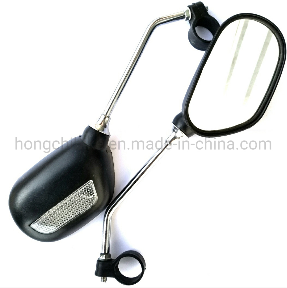 Bicycle Rear View Mirror with Reflector Cycling Equipment Rearview Mirror