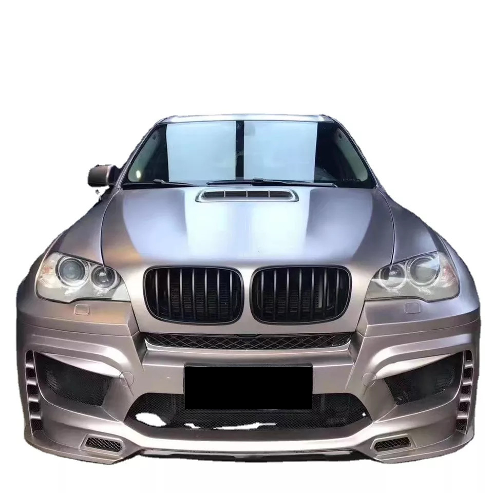 High Quality Fit for 2008-2013 BMW E70 X5 Upgrade to X5m Style Bodykit Include Front Rear Bumper Side Skirt Wheel Brow Fender