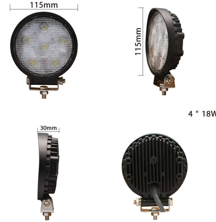 Водонепроницаемый светодиодный рабочий фонарь 4 дюйма 18W