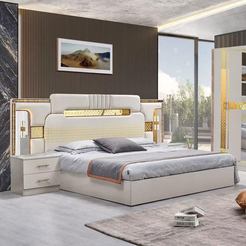 2023 Деревянная двуспальная кровать King-Size