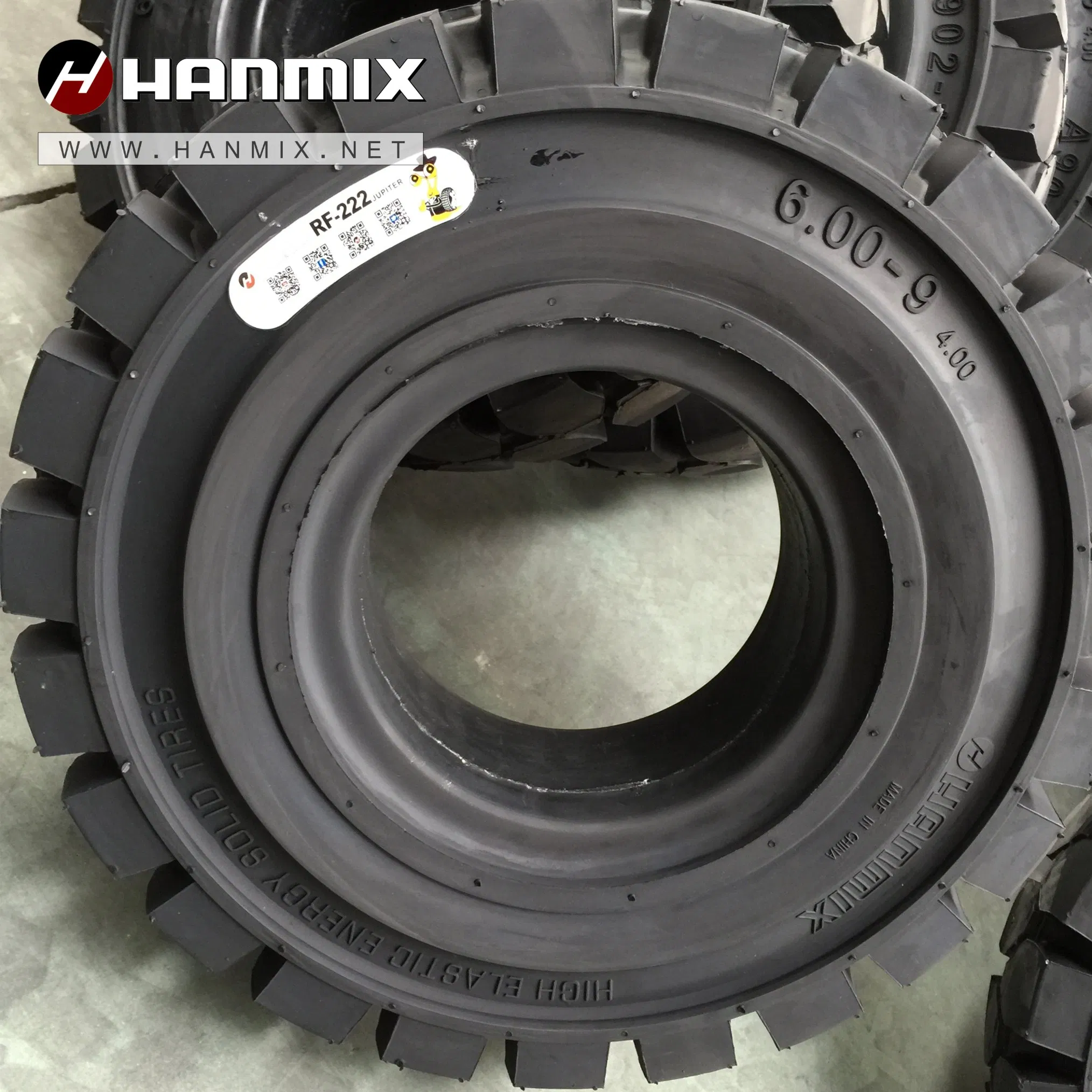 Hanmix RF-222 Forklift Solid Industrial Tires with High Quality 6.50-10 7.00-12 7.50-16