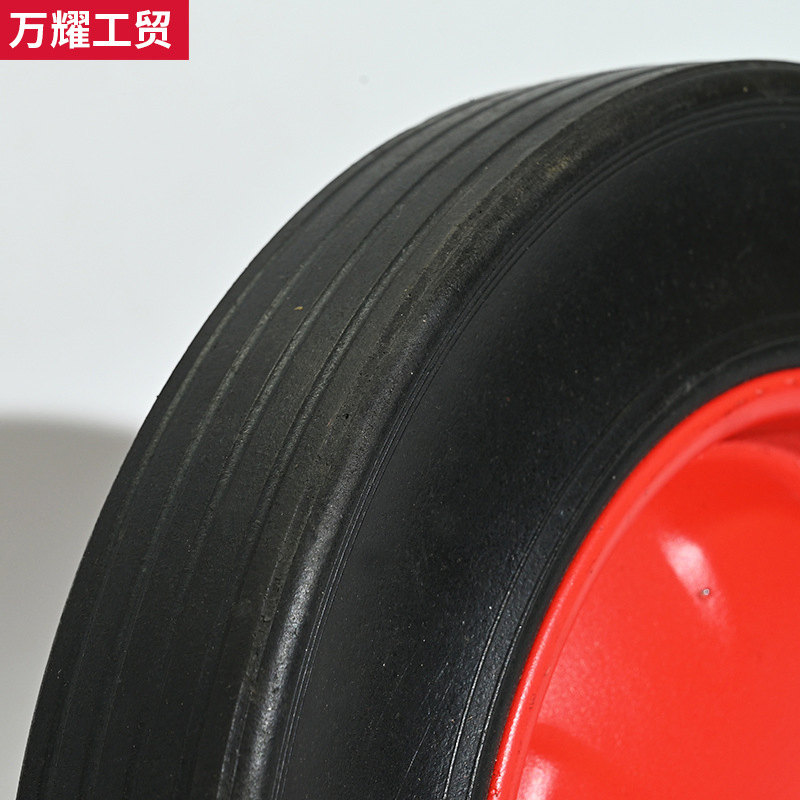 Колесо 15 дюймов цельнолитое резиновое для тележек