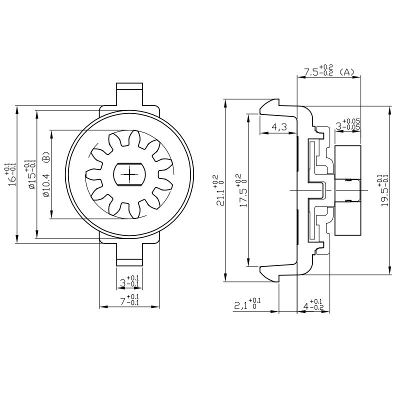 Efficient Buffer Damping Premium Plastic Rotary Hydraulic Damper for Cars