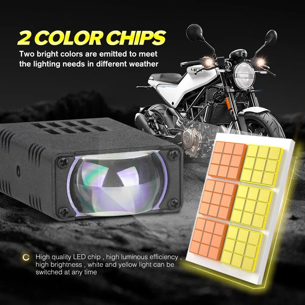 Мини-фара BKR 30W для мотоцикла, 6000/3000K