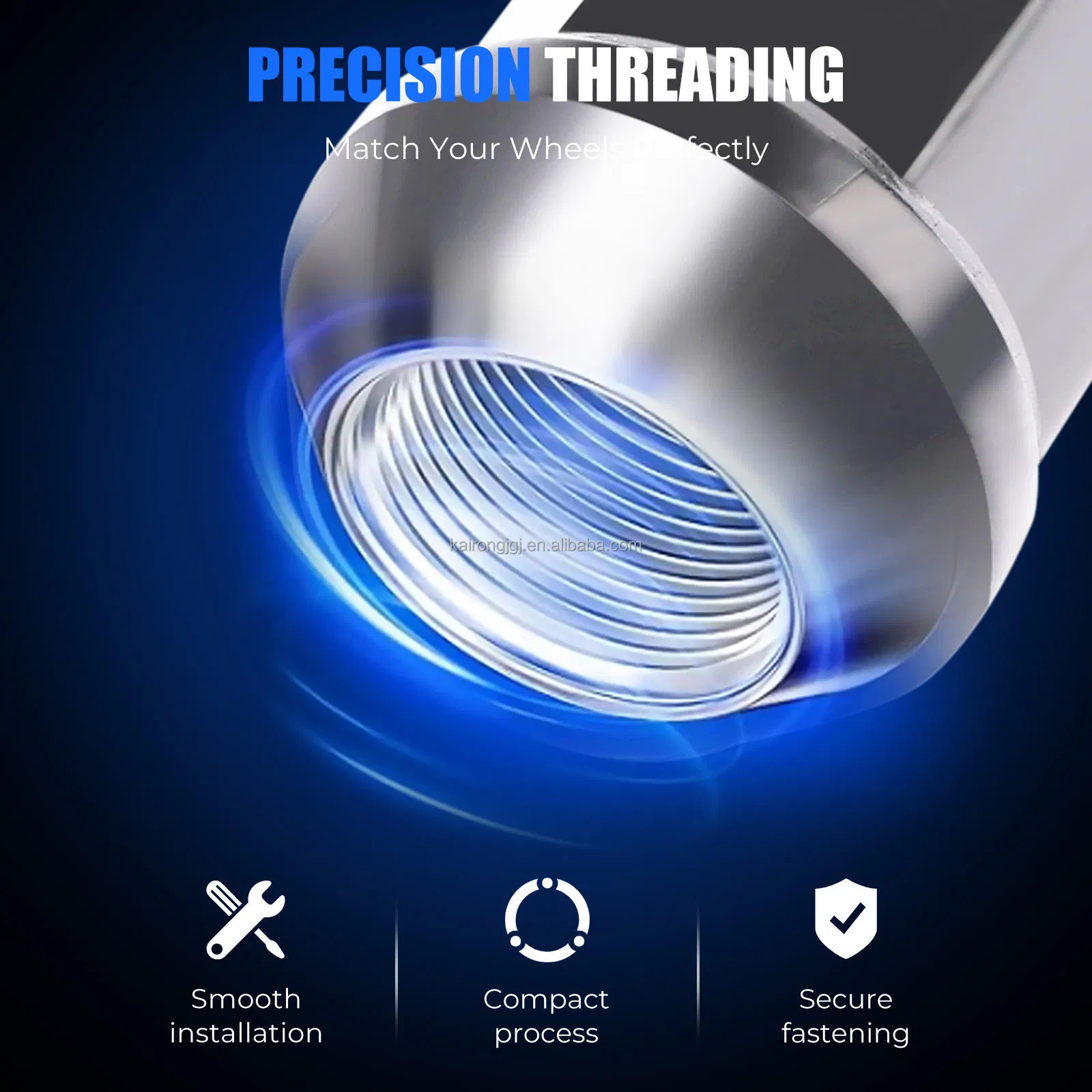 Premium Chrome Plated M12X1.5 Tire Lug Nut for Wheels