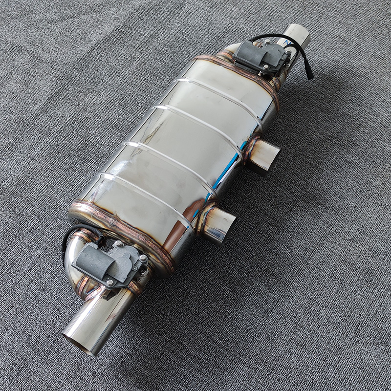 Глушитель выхлопа с пневмоклапаном для тюнинга авто