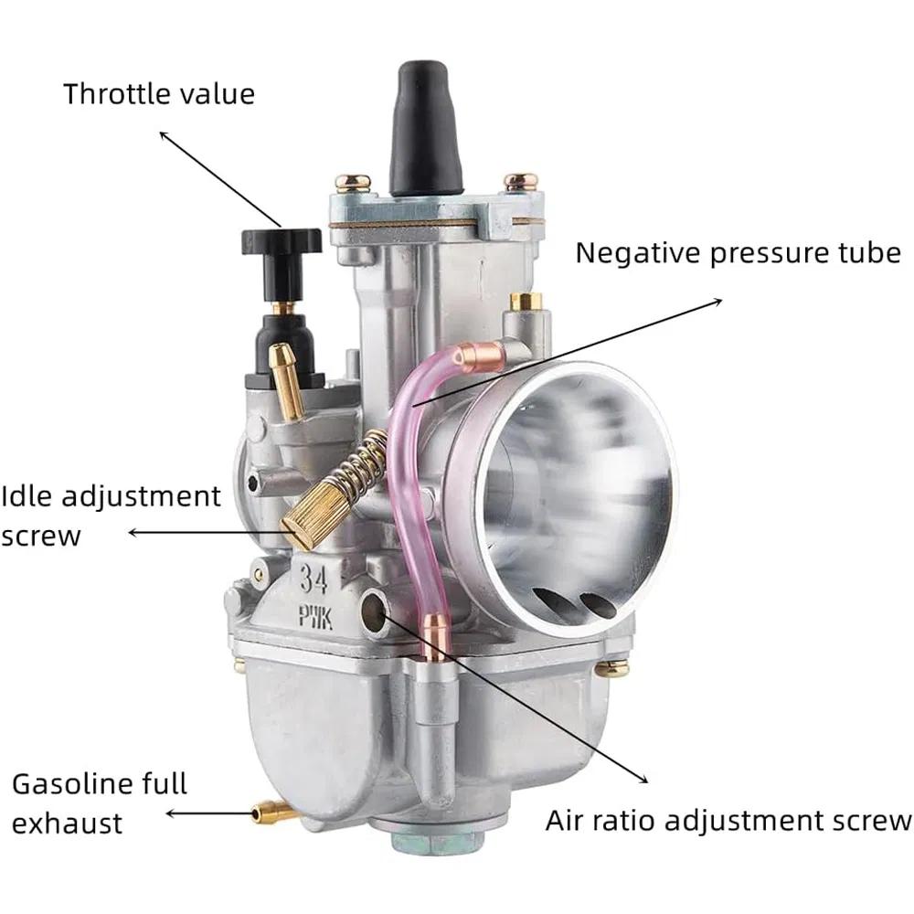 Pwk 34 Carburetor Rebuild Kit High-Performance Engine Parts for 125cc-250cc 2t/4t Motorcycles &amp; Atvs