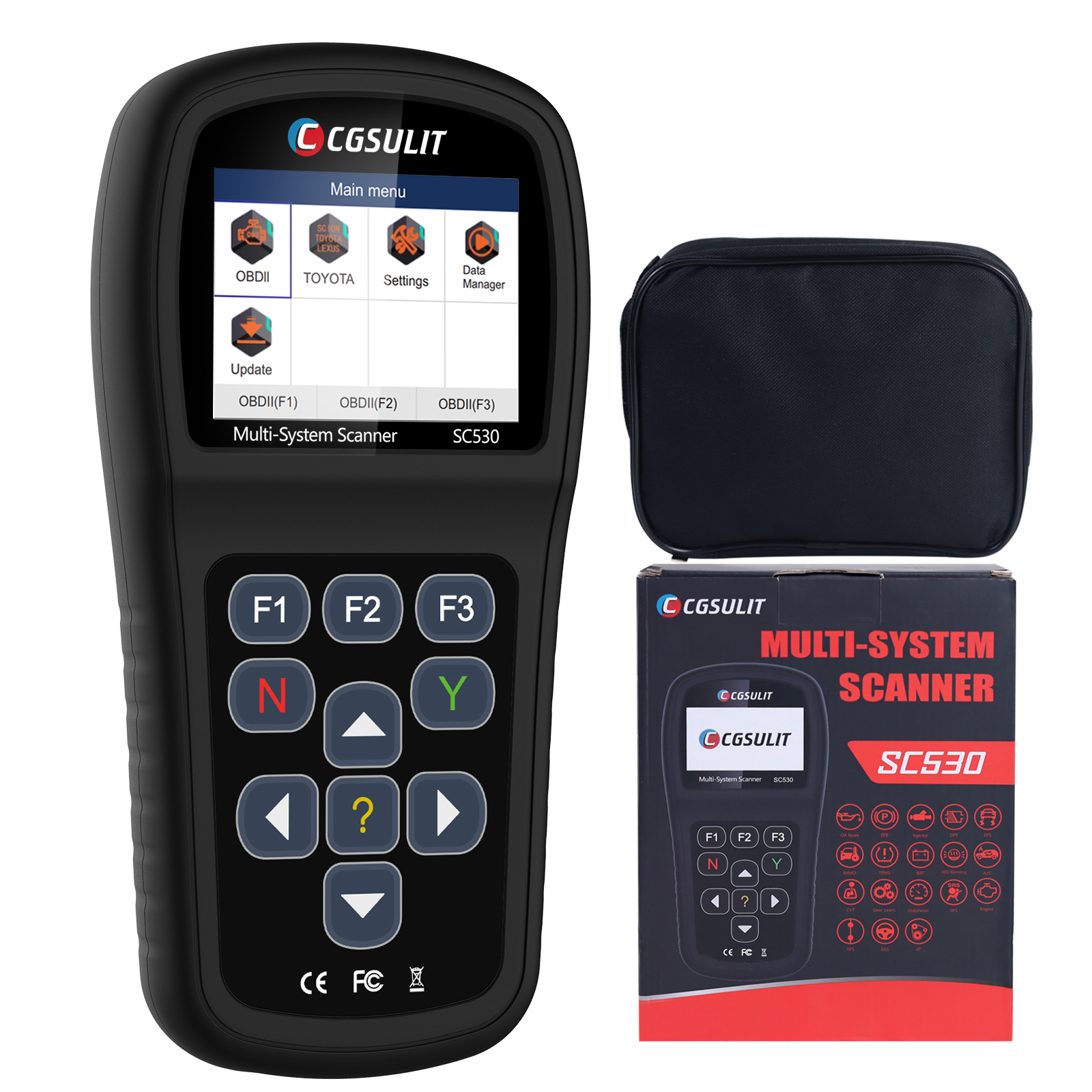Ancel X6 OBD2 Scanner CGSULIT SC530 Automotive Diagnostic Tool