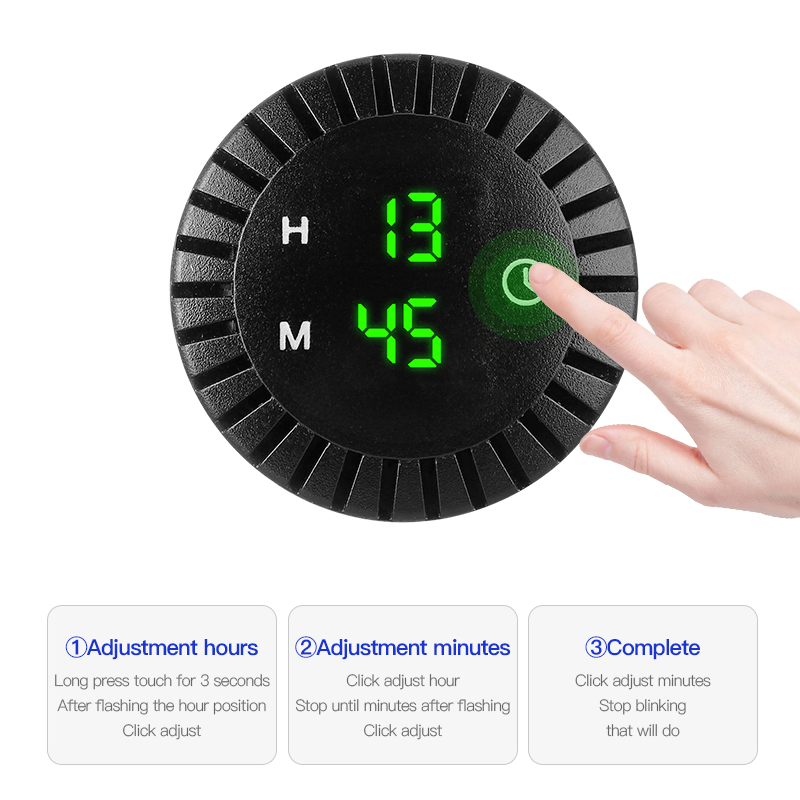 LED часы для авто с сенсорным экраном 12В/24В