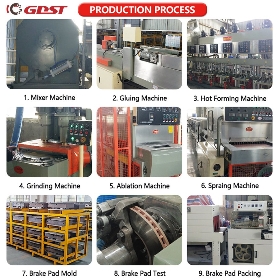 Wholesale Pastillas De Freno Car Auto Semi-Metal Low-Metallic Ceramic Disc Brake Pads for Toyota Nissan Honda Suzuki Mitsubishi Mazda