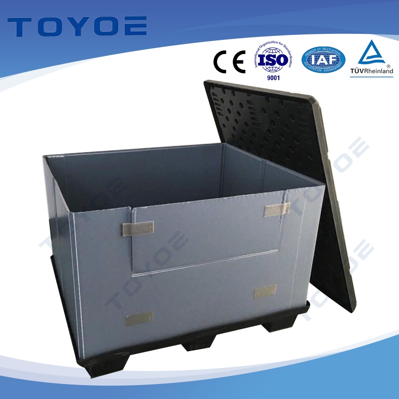 Amazon Fba-Ready Coaming Tool Box Plastic Products Shipping Container Storage Bin with Pre-Installed Barcode Slots and Branding-Ready Surfaces