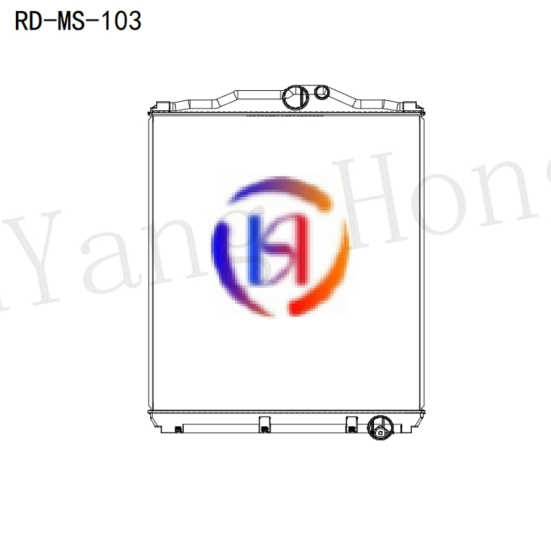 Алюминиевый радиатор для Kenworth T680