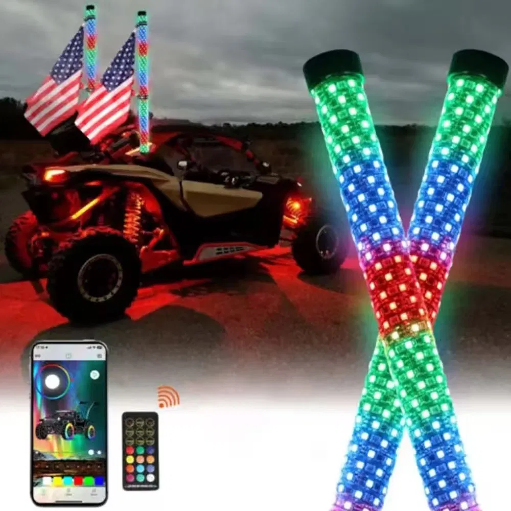 Жирный LED-кнут для внедорожников 1FT/2FT/3FT, 300 светодиодов