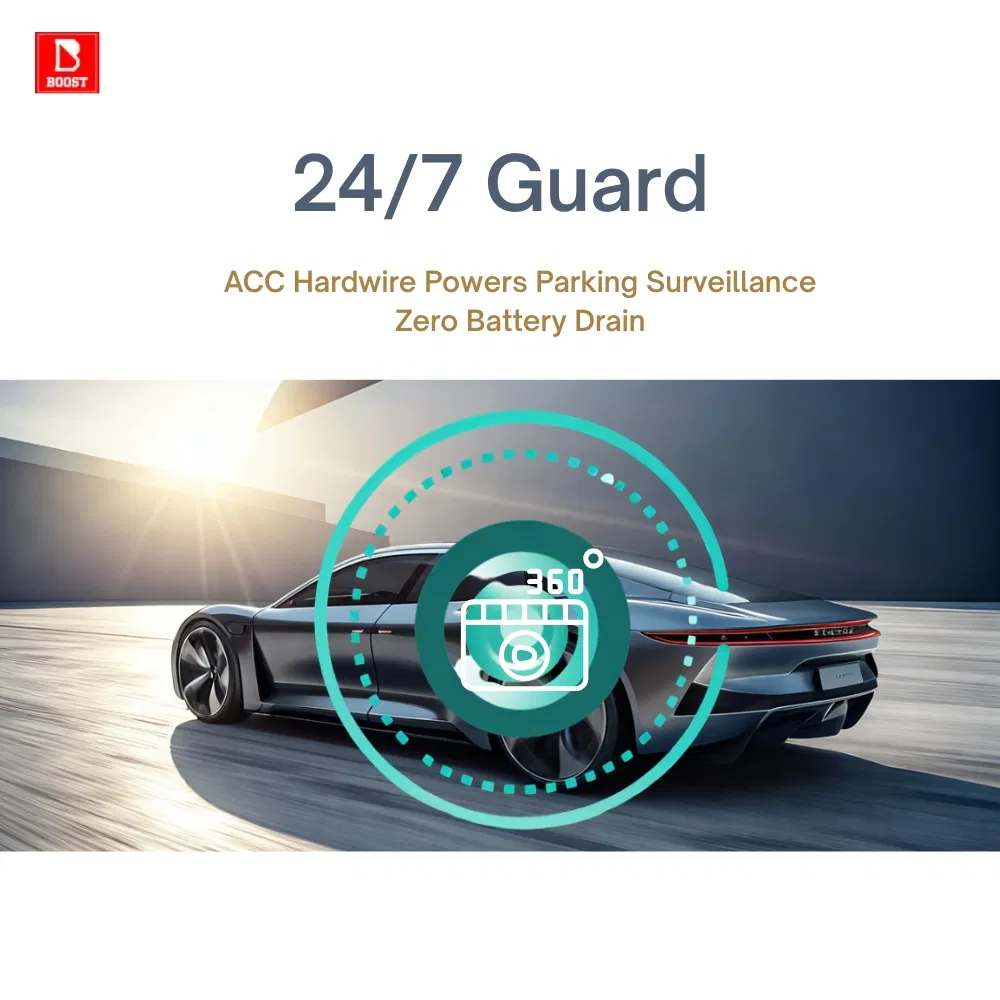 4K Dual Dash Cam with GPS Streaming Mirror Display