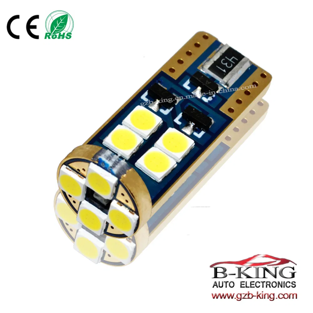Лампочка T10 Canbus White 3030 SMD, 12 шт
