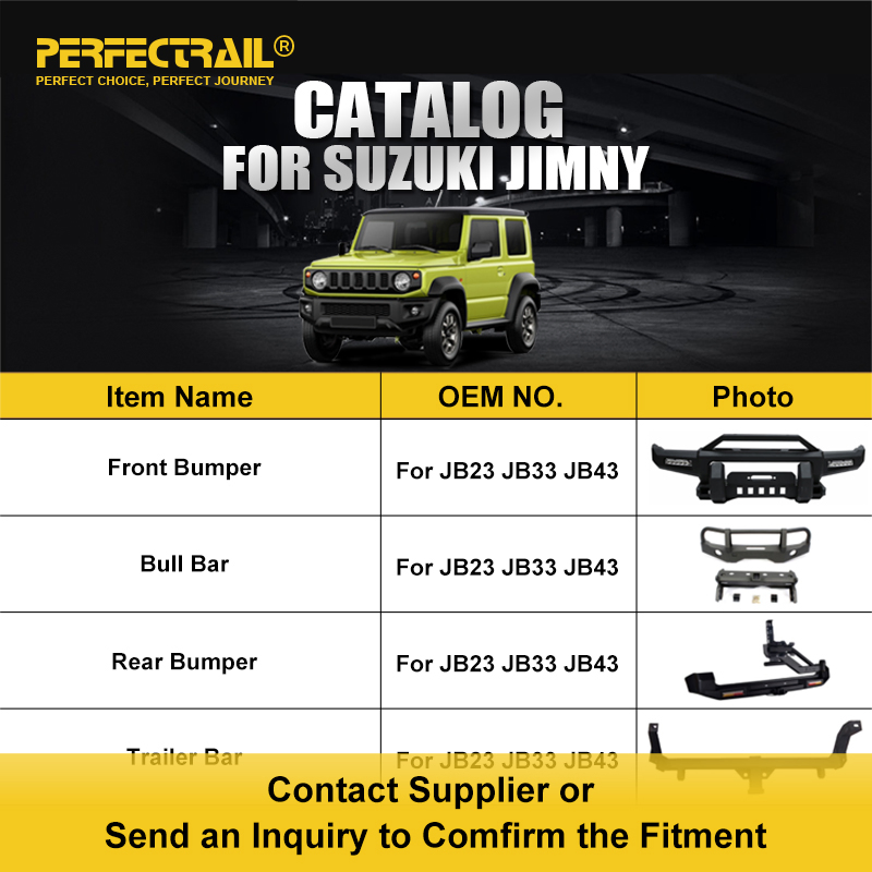 Perfectrail 4X4 off Road Car Accessories Auto Body Kit Spare Parts for Suzuki Jimny Jb23 Jb33 Jb43 Jb64 Jb74
