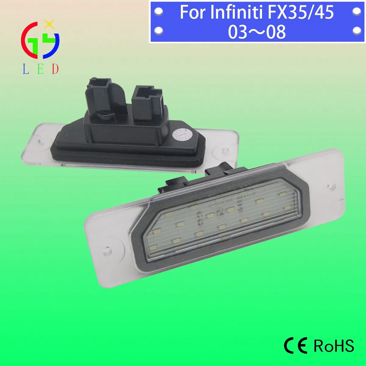 Светодиодные лампы номерного знака 12V для Infiniti Fx35/Fx45