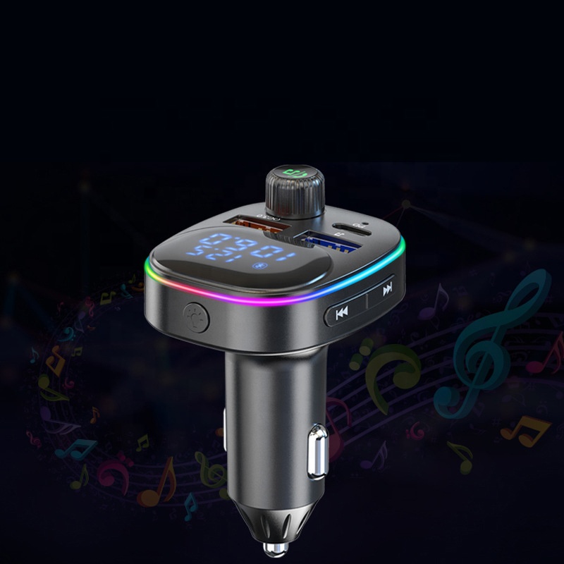 Автомобильный Bluetooth FM-передатчик BC82 с Hands-Free и быстрой зарядкой USB