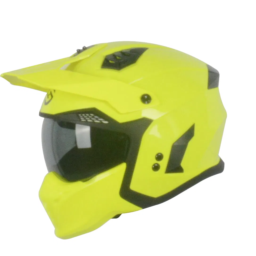 Amazon Hot Sell off Road Motorcycle Helmet with Sun Visor in ECE 22-06 Approved