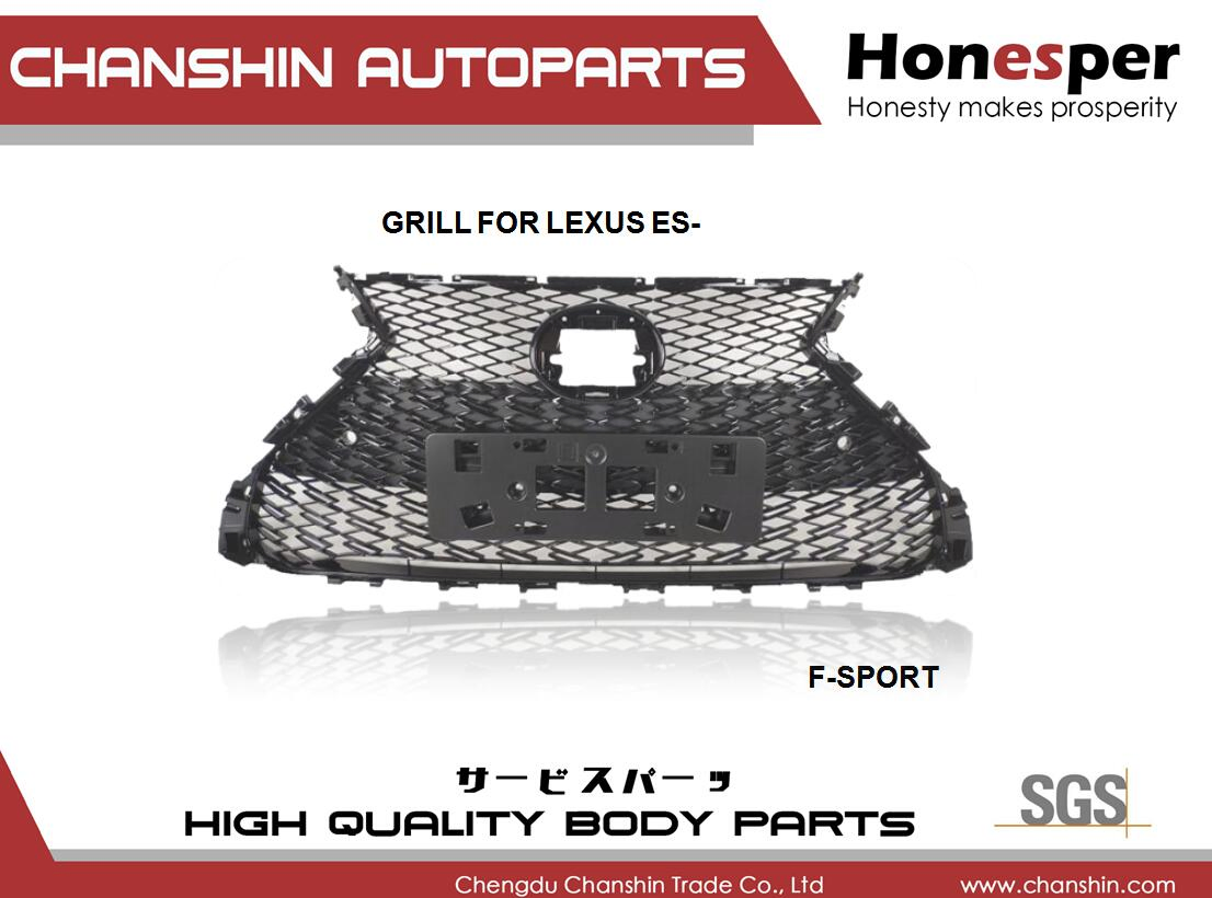 Wholesale Auto Parts Car Accessories Front Grill Grille Chrome Replacement for Lx Es350 Es300h F-Sport 2018-2024 53101-33720