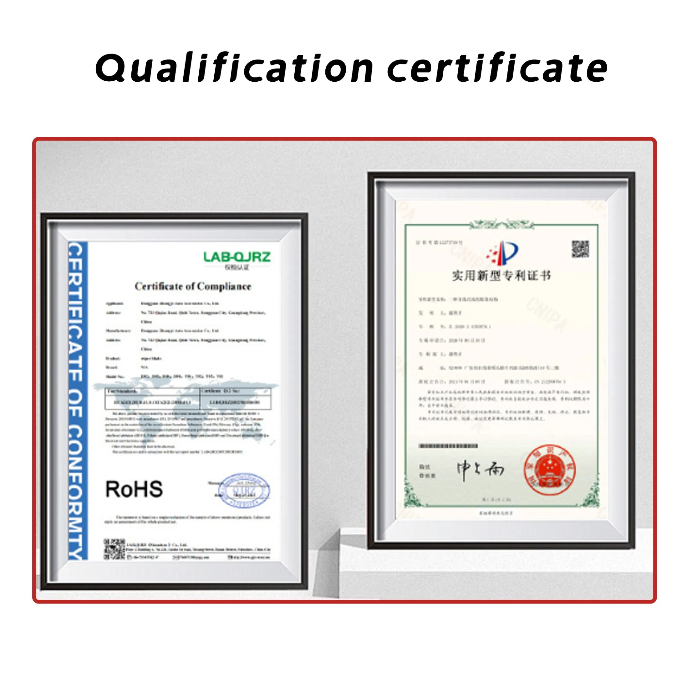 Factory Direct Sale Metal Wiper Blade with Bone Natural Rubber Wiper Blade