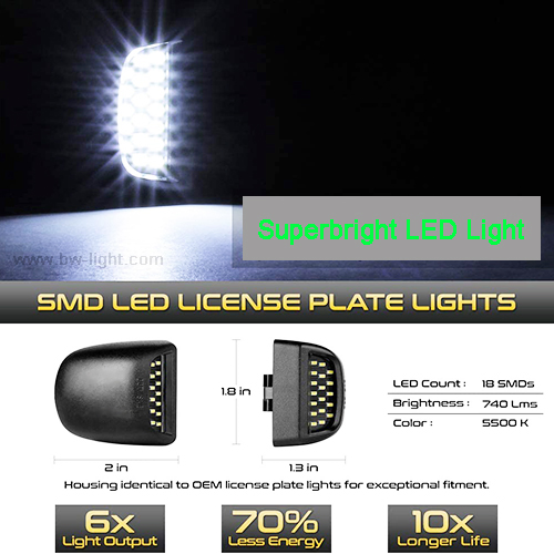 Светодиодный фонарь подсветки номера для Cadillac, Chevrolet, GMC