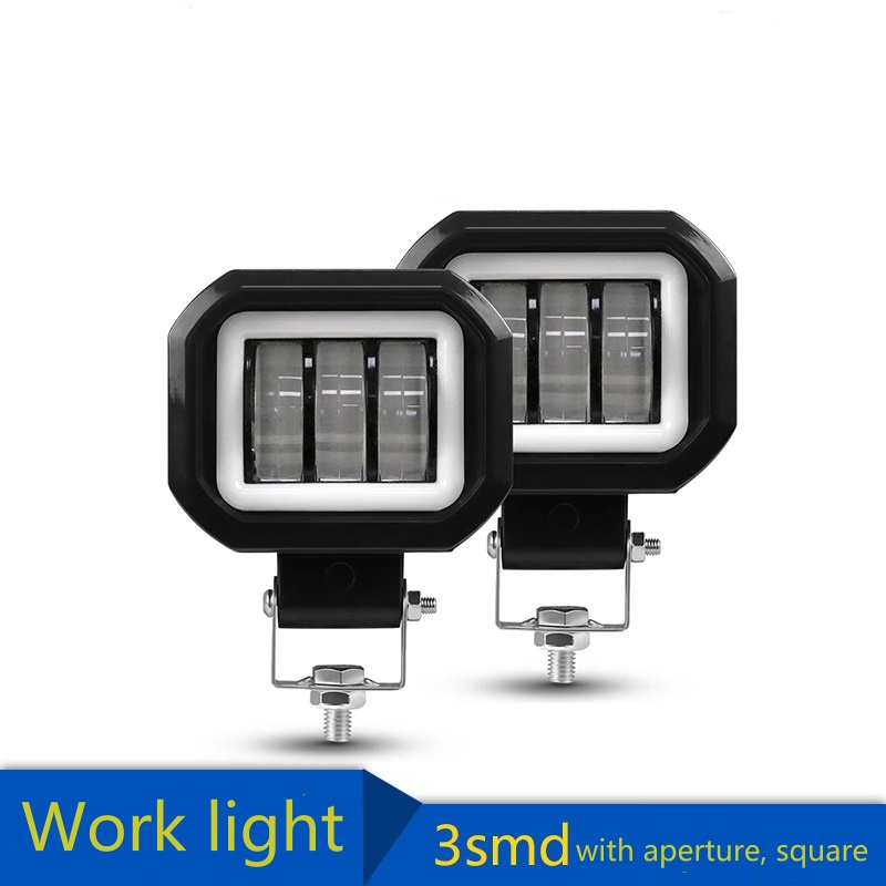 New Car LED Work Lights LED Headlights 30W Fog Lights with Aperture Angel Eye Motorcycle Spotlights