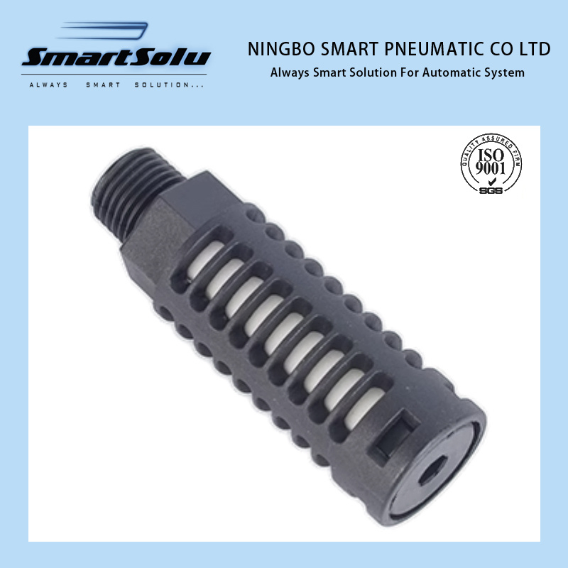 Пневматический быстросъемный глушитель с наружной резьбой