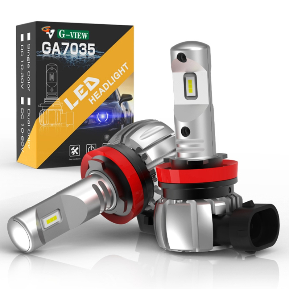 G-View GA7035 12V LED H1 H3 880 881 H7 H8/H11/H16 H10 9005 9006 9012 6000lm Lamp Car Bulbs LED Headlight