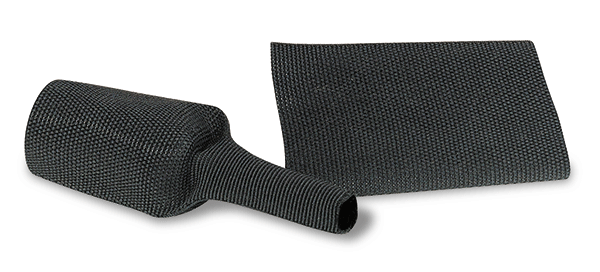 High Flexibility Heat Shrink Fabric Woven Sleeve 2: 1, Black, -45°C~+125°C