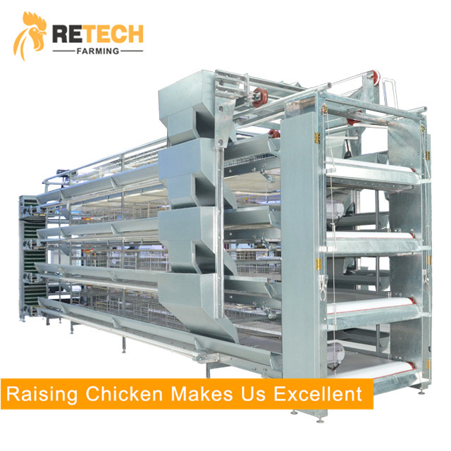 Автоматические клетки для кур-несушек H-типа
