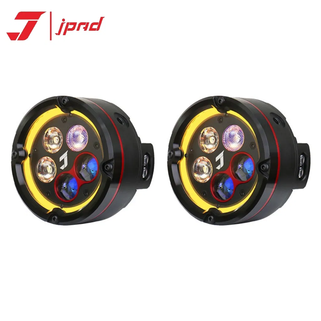 Motorcycle Light Jpad J5s 6 Color Halo High Bright Spotlight Yellow White180W LED Fog Lamp