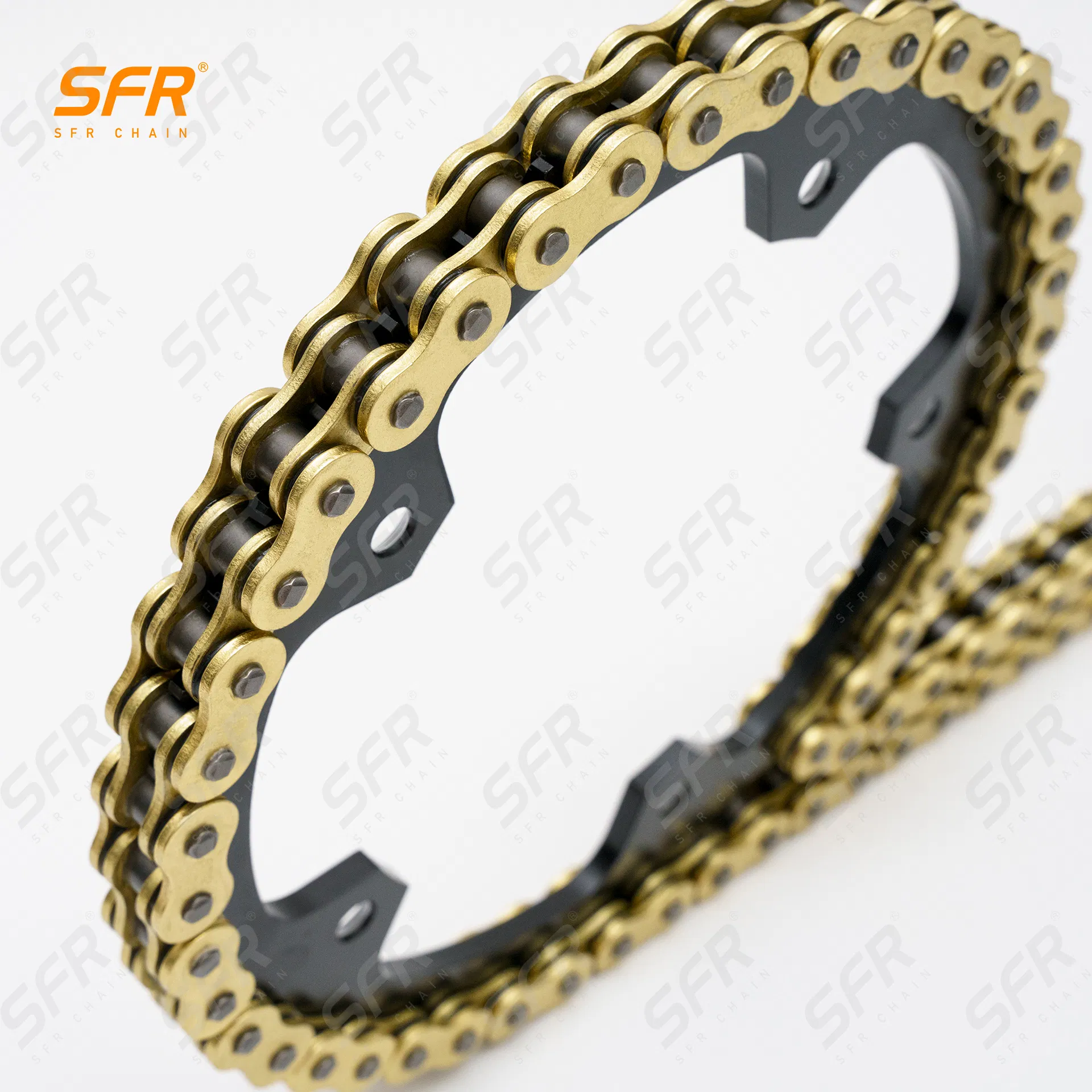 Цепь и звезда мотоциклетная SFR 520HX 120L, сталь 45#
