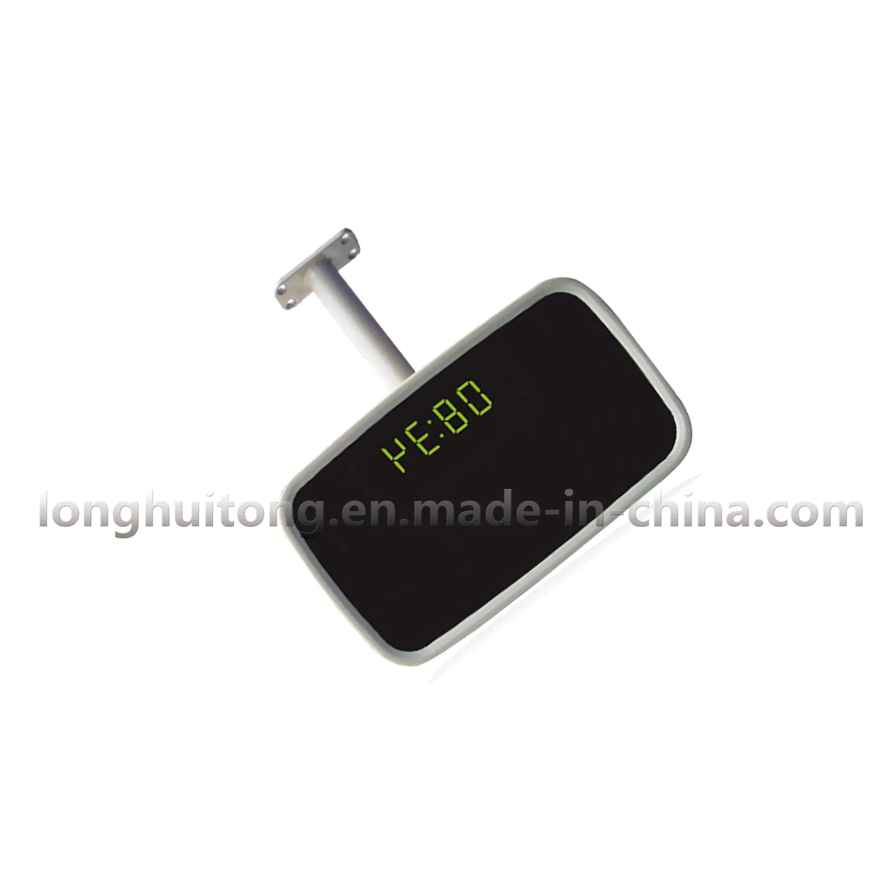 Ultra-Thin LED Digital Rearview Mirror Triple Display (Time/Date/Temp) High-Brightness Adjustable LED Screen